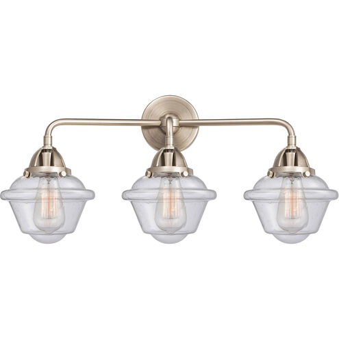 Nouveau 2 Small Oxford 3 Light 25.50 inch Bathroom Vanity Light