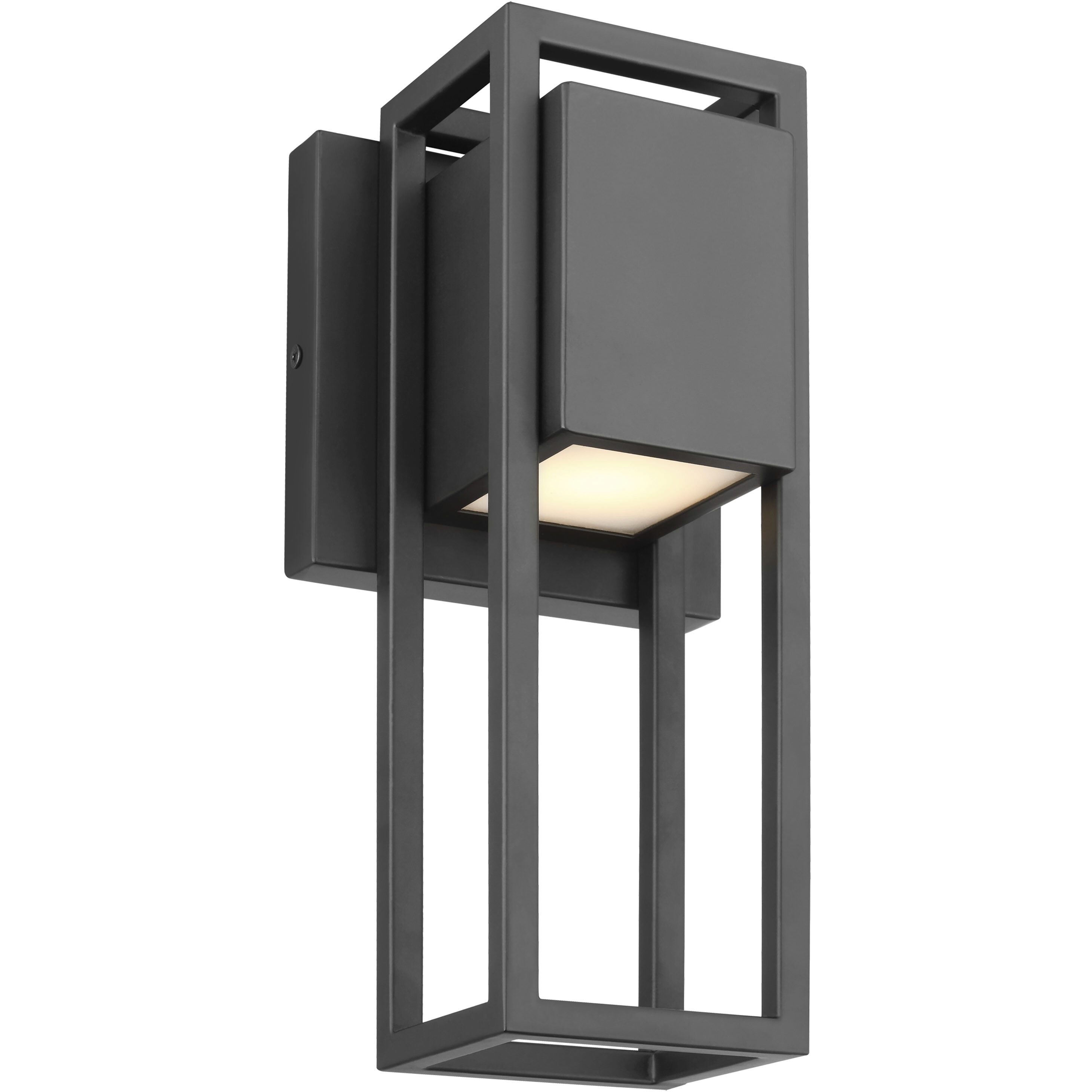 Supreme LED 11 inch Matte Black Outdoor Wall Sconce