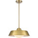Gilman 1 Light 16 inch Satin Brass Pendant Ceiling Light