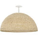 Dalia 3 Light 35 inch Textured Plaster Chandelier Ceiling Light, Drum