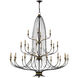 Folgate 28 Light 56.5 inch French Black Chandelier Ceiling Light, Grande