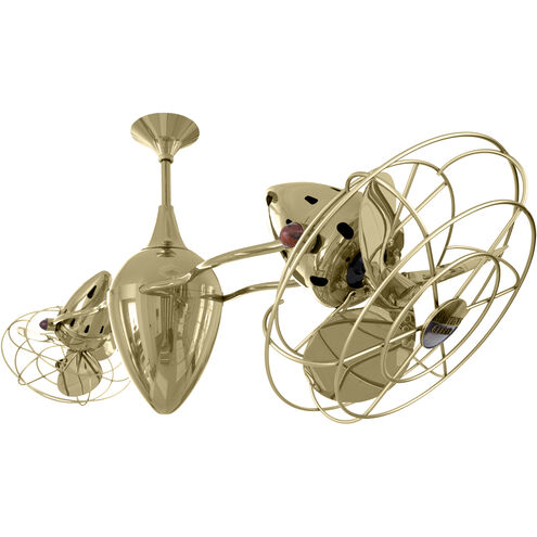 Matthews-Gerbar Ar Ruthiane 46 inch Polished Brass Ceiling Fan, Matthews-Gerbar