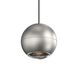 Hemisphere LED 4 inch Natural Anodized Pendant Ceiling Light