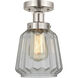Chatham 1 Light 6.5 inch Brushed Satin Nickel Semi-Flush Mount Ceiling Light