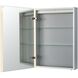 Glow 27.6 X 19.7 inch Mirror with Brushed Aluminum Wall Mirror Cabinet