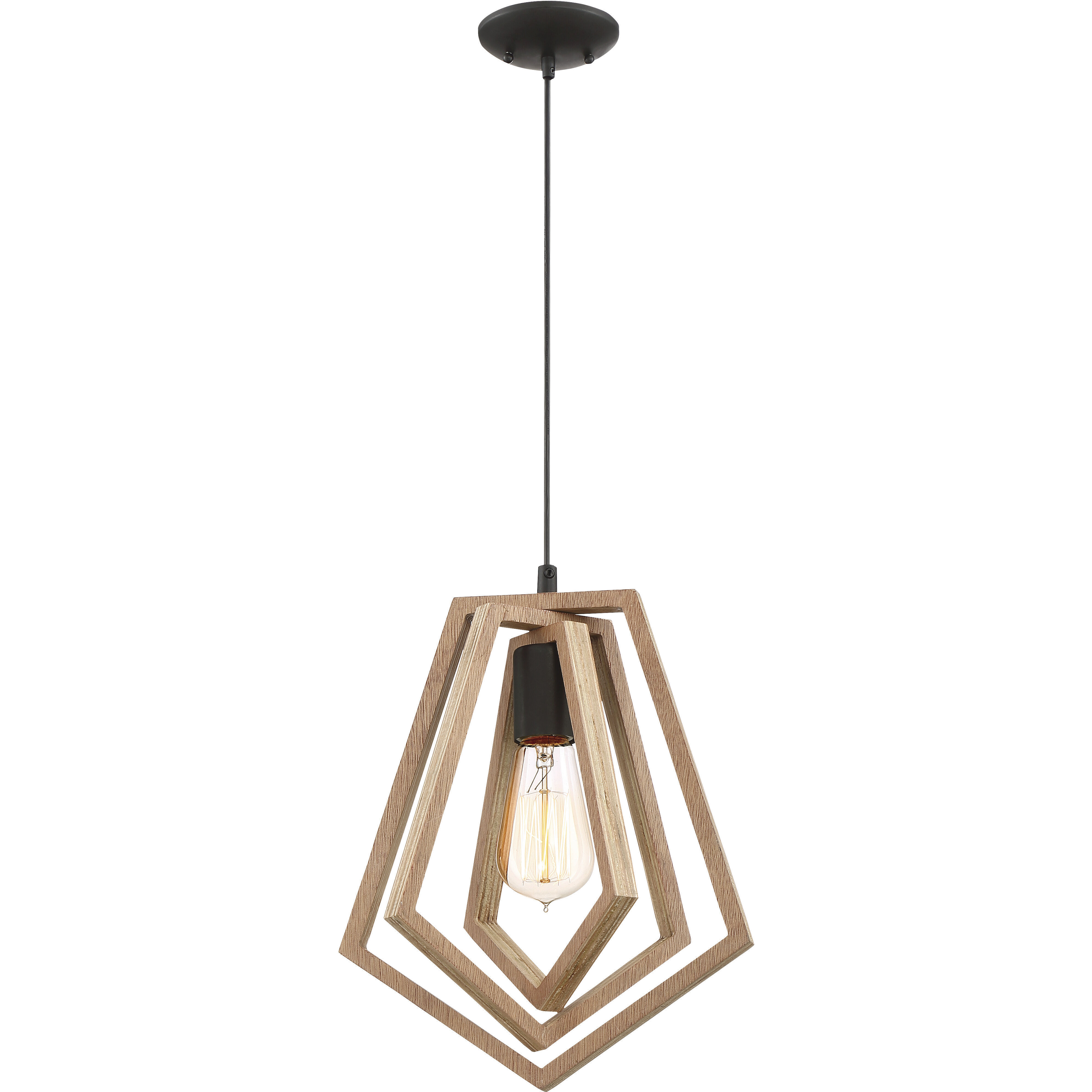 Gem 1 Light 9.75 inch Espresso Pendant Ceiling Light