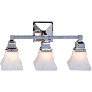 Ruskin 3 Light 21 inch Antique Brass Wall Mount Wall Light, Glass Sold Separately
