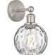 Edison Athens Water Glass 1 Light 6 inch Brushed Satin Nickel Sconce Wall Light