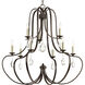 Kenley 9 Light 34 inch Antique Bronze Chandelier Ceiling Light