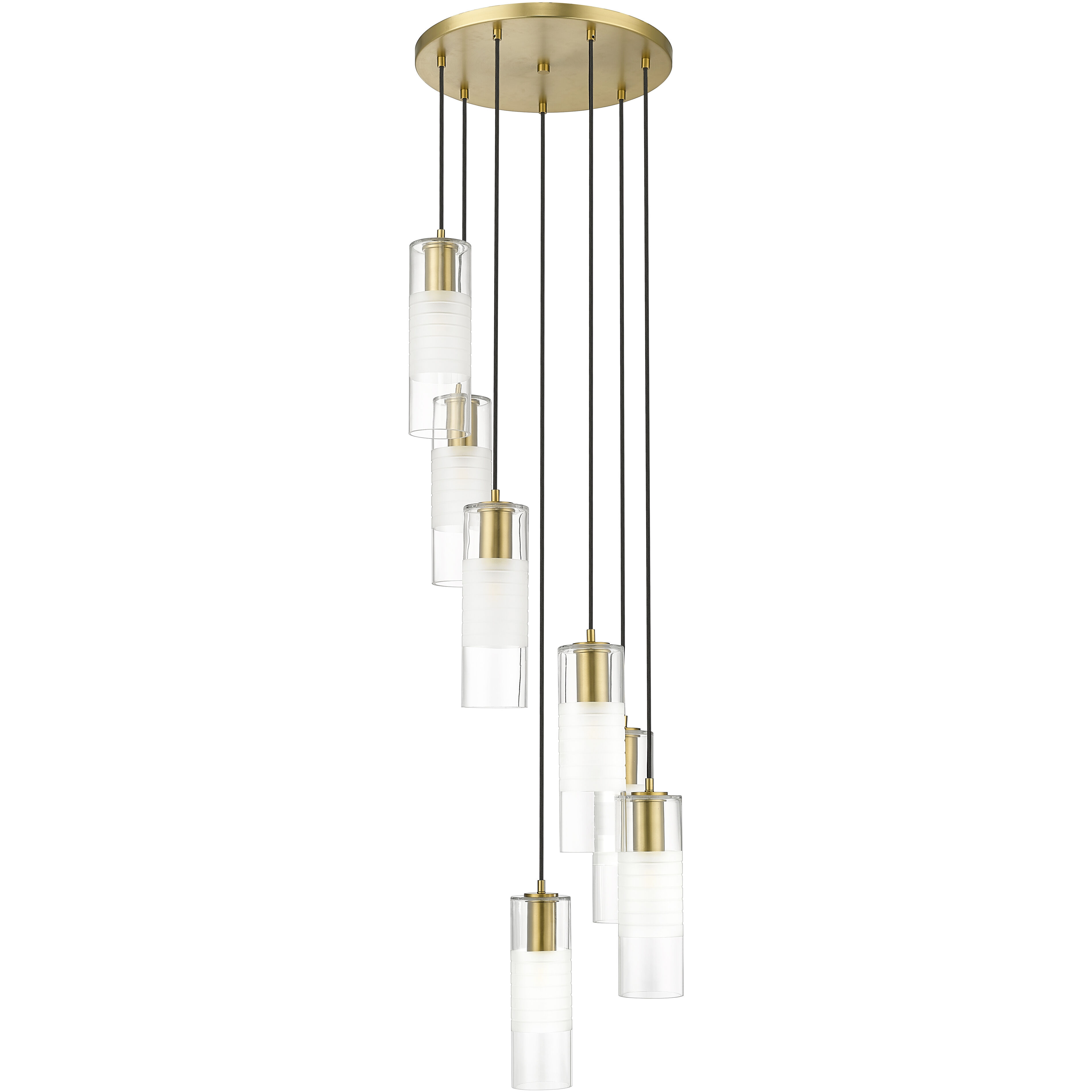 Alton 7 Light 18 inch Modern Gold Chandelier Ceiling Light