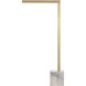 Bolton 31 inch 5.00 watt Satin Brass with White Table Lamp Portable Light
