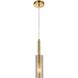 Percy LED 3 inch Aged Brass Pendant Ceiling Light
