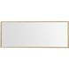 Monet 36 X 14 inch Brass Wall Mirror