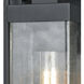 Overton 1 Light 12 inch Matte Black Outdoor Wall Sconce