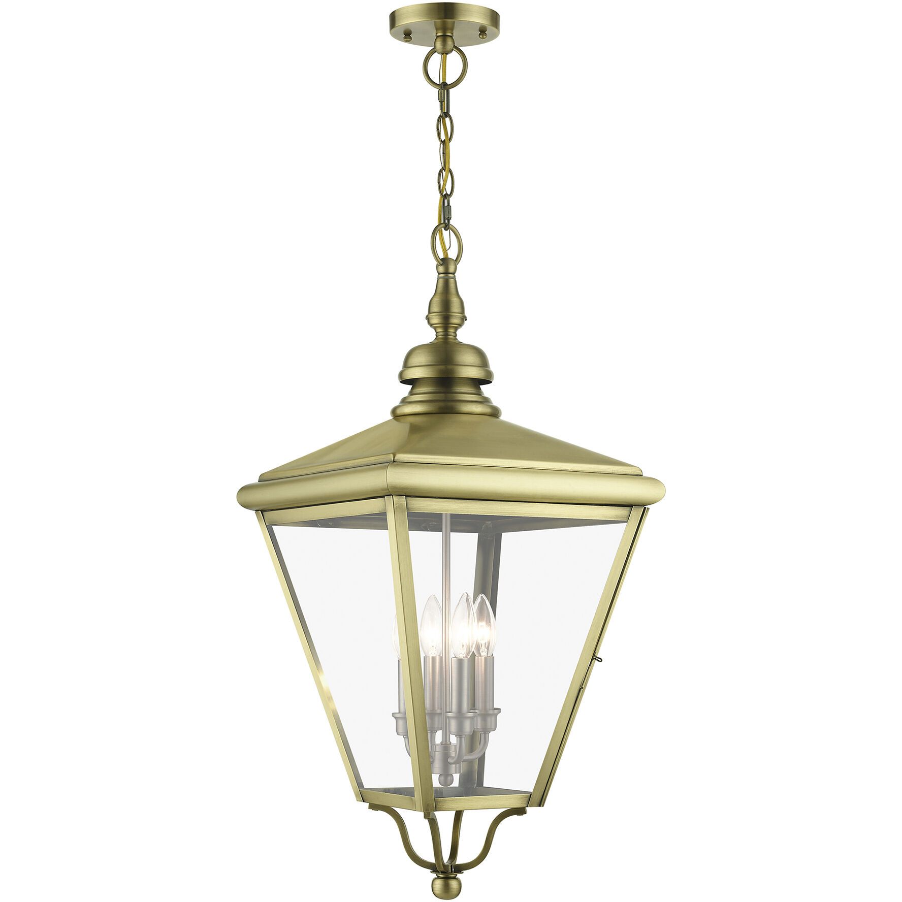 Nickel and brass pendant light hot sale