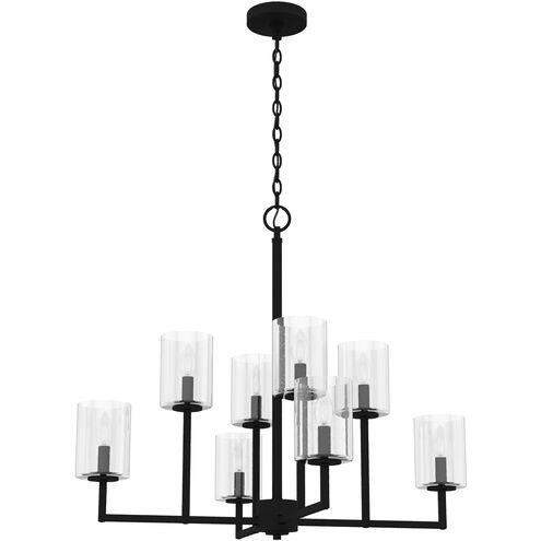 Kerrison 8 Light 30.5 inch Natural Black Iron Chandelier Ceiling Light