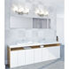 Cadoc 3 Light 23.5 inch Brushed Nickel Bath Vanity Light Wall Light
