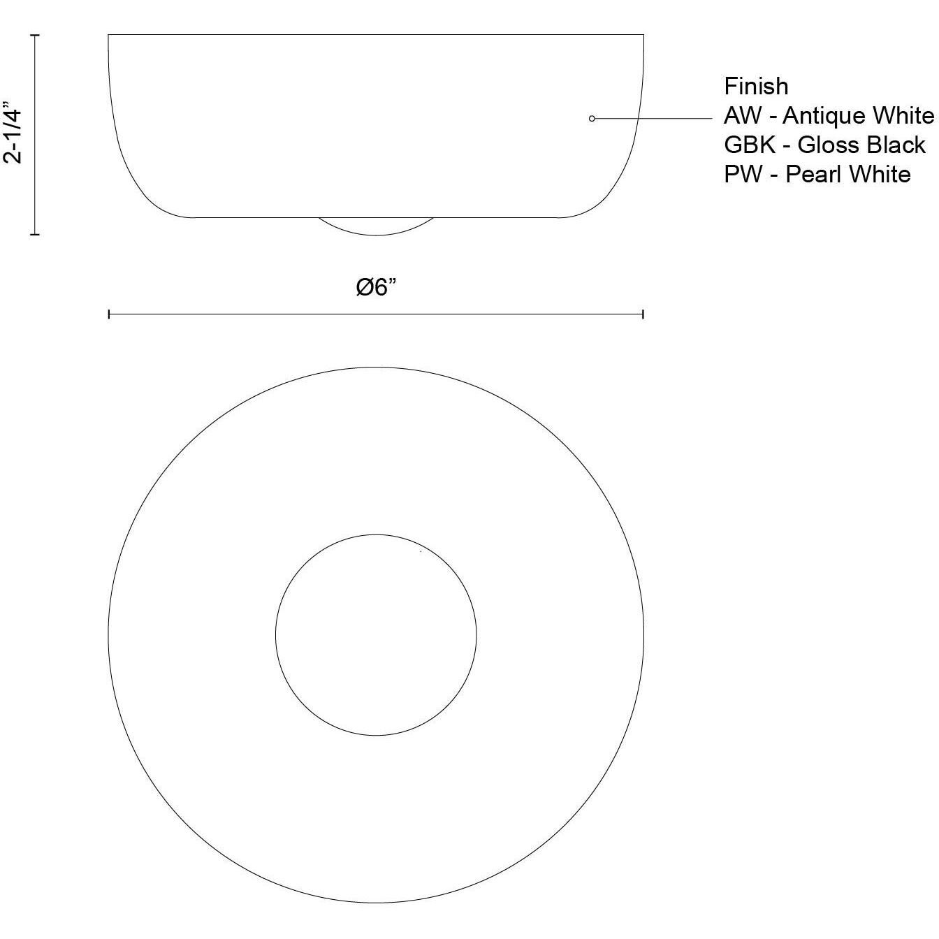 Hayden LED 6 inch Glossy Black Flush Mount Ceiling Light
