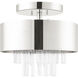 Orenburg 3 Light 13 inch Polished Nickel Semi Flush Ceiling Light