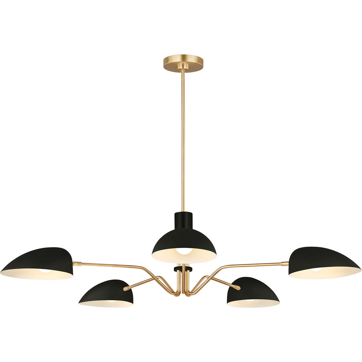 ED Ellen DeGeneres Jane 5 Light 47.63 inch Midnight Black Chandelier Ceiling Light