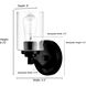 Moven Wall Sconce Wall Light in Matte Black