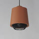 Phoenix LED 9 inch Brick and Black Single Pendant Ceiling Light