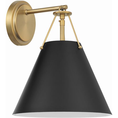Xavier Sconce Wall Light in Vibrant Gold