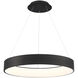 Corso LED 31.5 inch Black Pendant Ceiling Light in 32in, dweLED