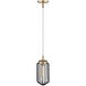 Reece 1 Light 6 inch Aged Brass Mini-Pendant Ceiling Light