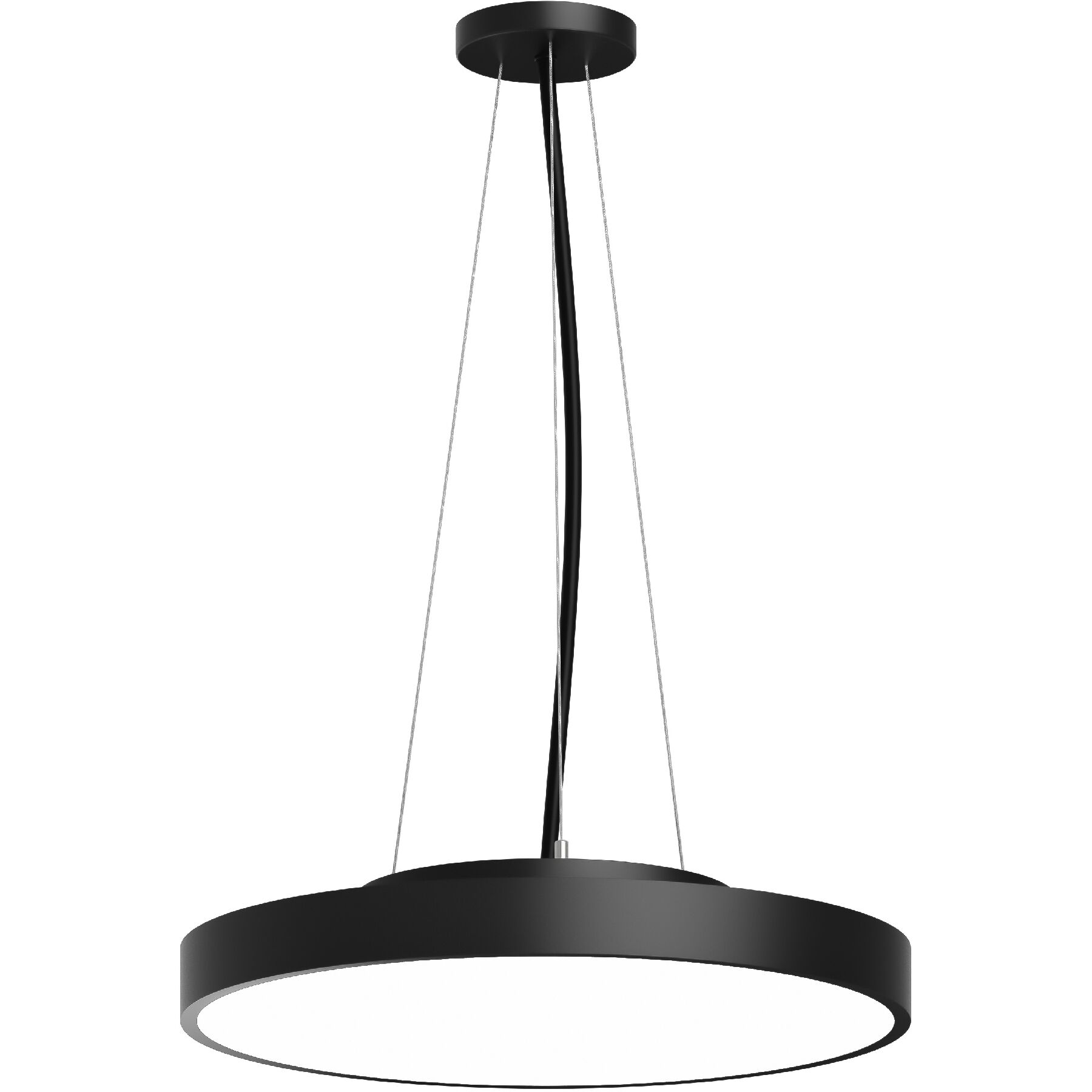 Rhythm LED 18 inch Black Pendant Ceiling Light