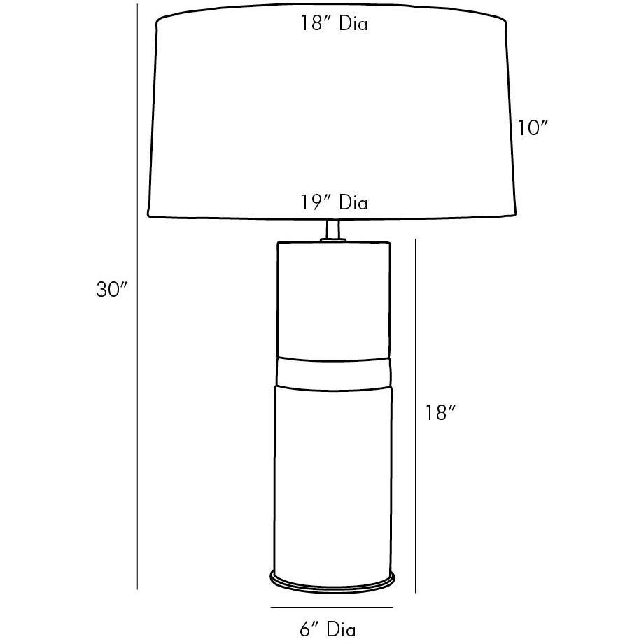 Whitman 30 inch White Table Lamp Portable Light
