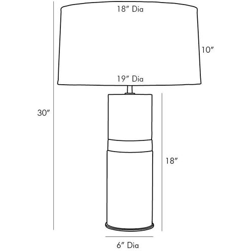 Whitman 30 inch White Table Lamp Portable Light