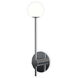 Orb 1 Light 4.33 inch Polished Chrome Bathroom Wall Light