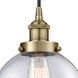 Edison Beacon LED 8 inch Antique Brass Mini Pendant Ceiling Light