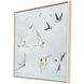 Swifts Blue and Beige and Gray and Green Framed Art