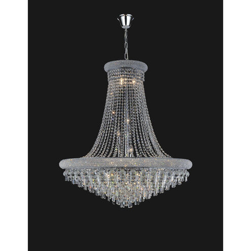 Kingdom 20 Light 36 inch Chrome Down Chandelier Ceiling Light