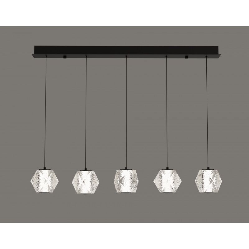 Beluga LED 6 inch Black Multi Port Pendant Ceiling Light