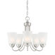 Malone 5 Light 20 inch Brushed Nickel Chandelier Ceiling Light