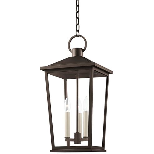 Soren 3 Light 11 inch Textured Bronze Outdoor Pendant