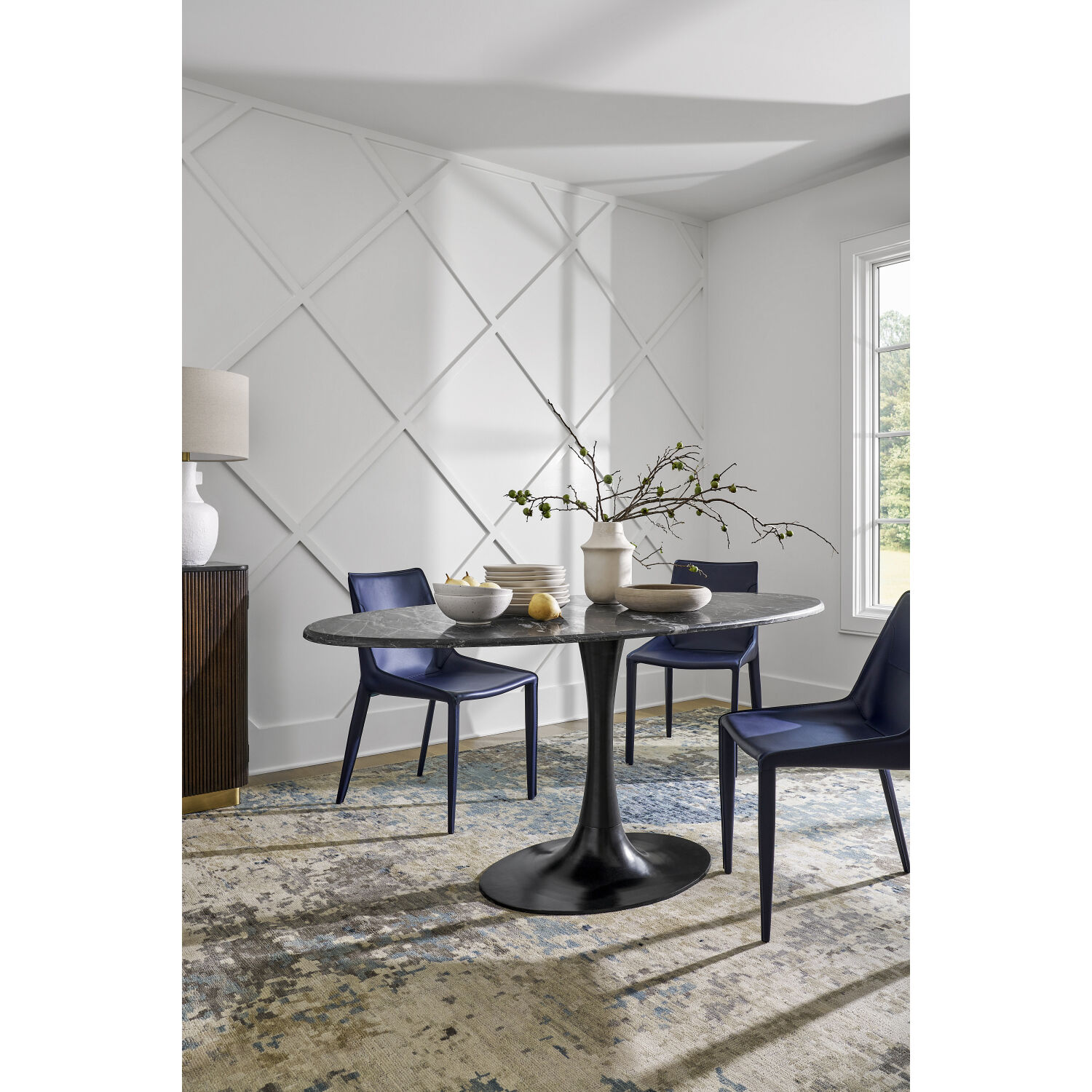 Anatalia 72 X 36 inch Black Dining Table