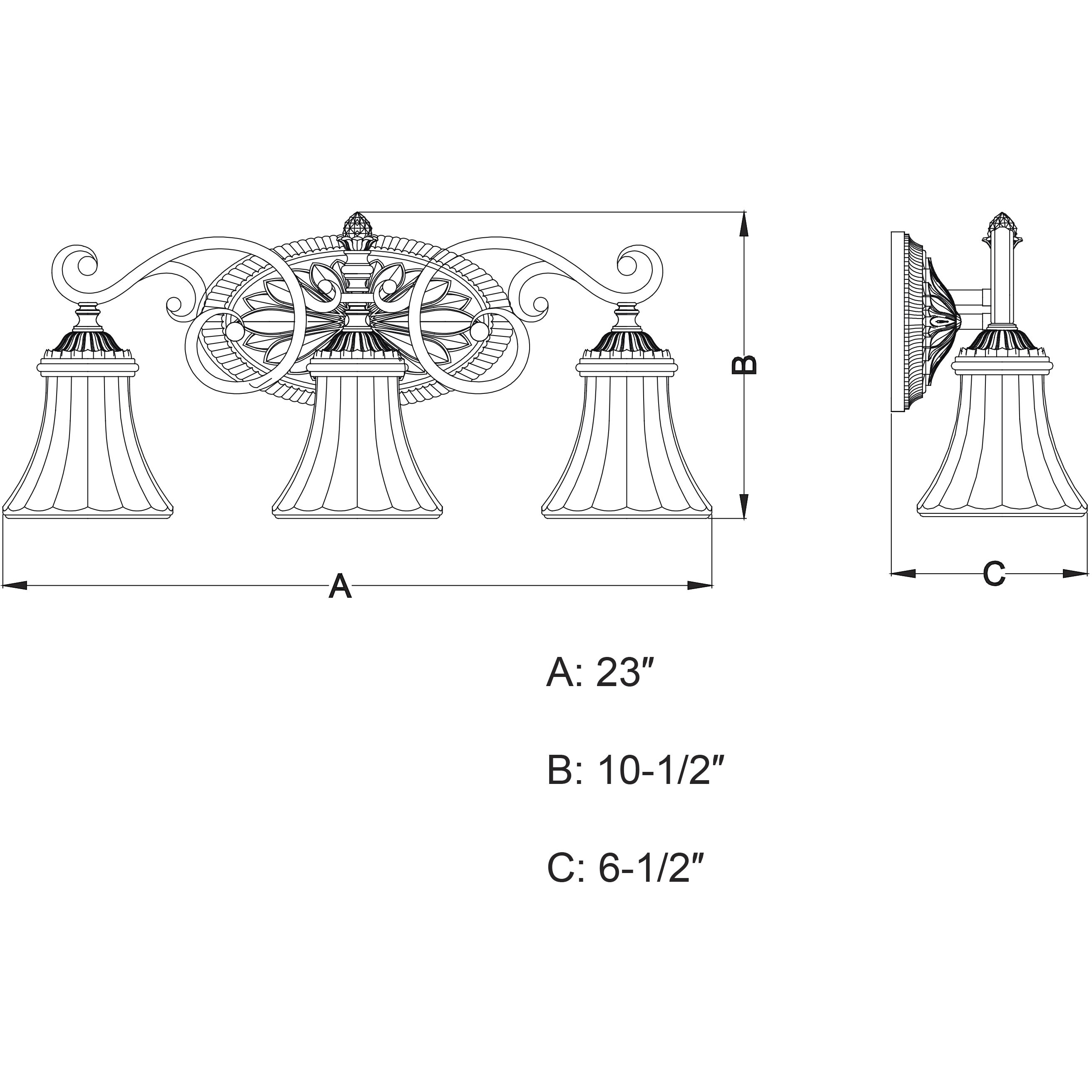 Avenant LED 23 inch Venetian Bronze Bathroom Light Wall Light