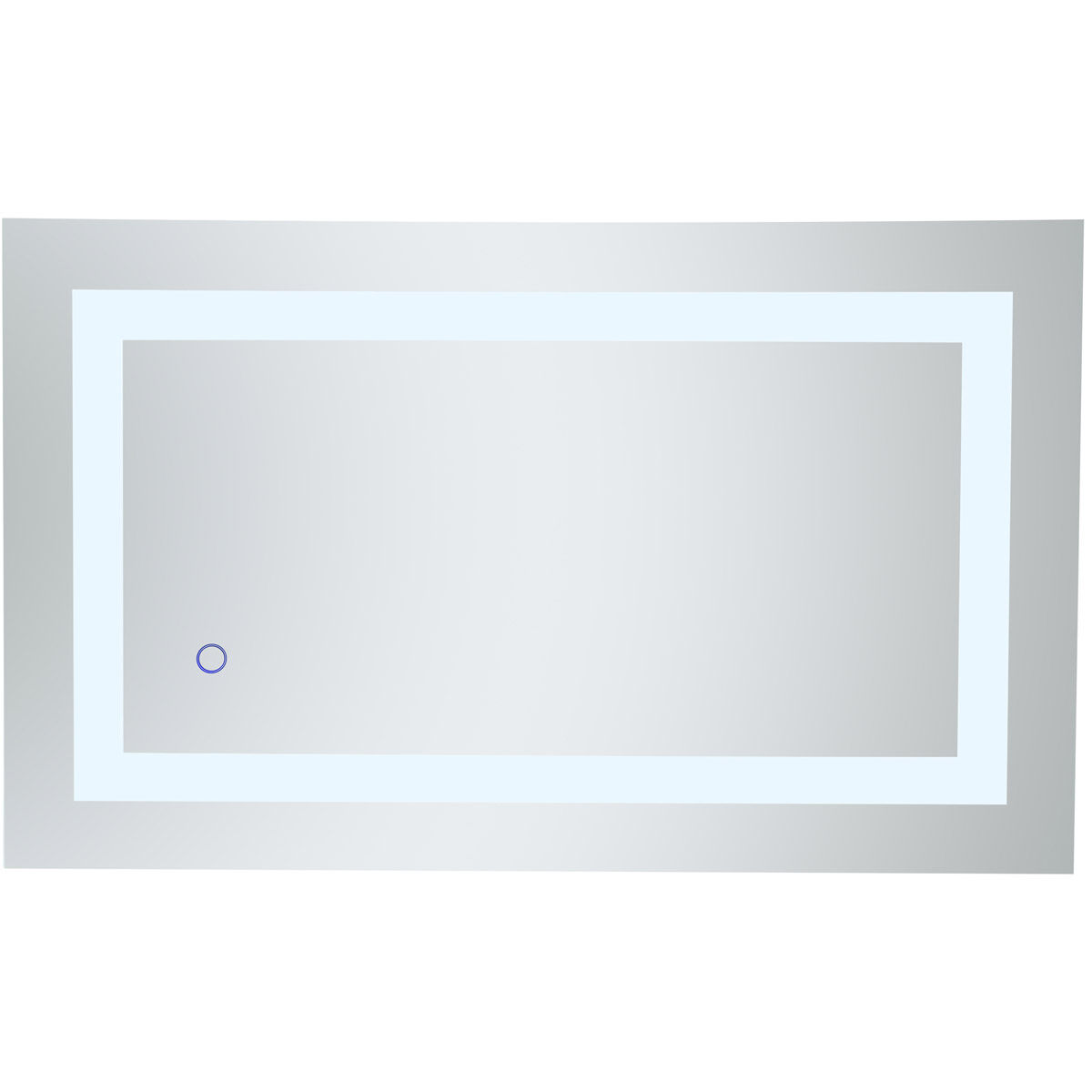 Helios 30 X 18 inch Silver Lighted Wall Mirror
