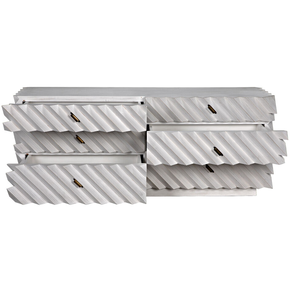 Hikaru White Wash Dresser