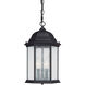 Severinus 3 Light 10 inch Black Outdoor Hanging Lantern