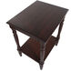 Sybil 24 X 19.5 inch Vintage Cherry End/Side Table