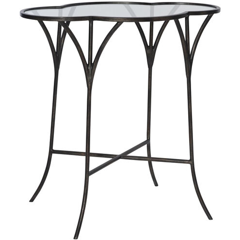 Adhira 24 X 24 inch Glass Accent Table