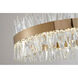 Canada LED 32 inch Gold LED Chandelier Ceiling Light