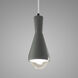 Radiance Collection LED 5 inch Pewter Green with Matte Black Pendant Ceiling Light