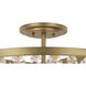 Nova Mara 5 Light 22 inch Painted Legacy Brass Semi-Flush Mount Ceiling Light