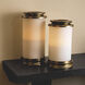 Carrington 20.67 inch Vintage Brass Hurricane Portable Light, Large